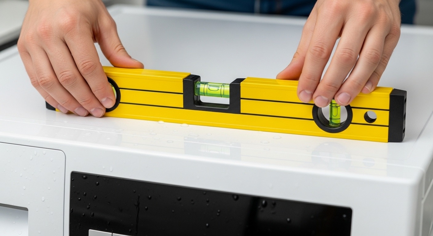Using a spirit level for DIY appliance troubleshooting