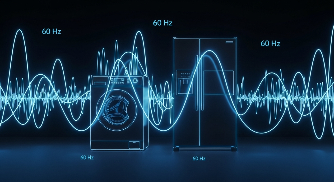 Visualization of electrical frequency sound waves