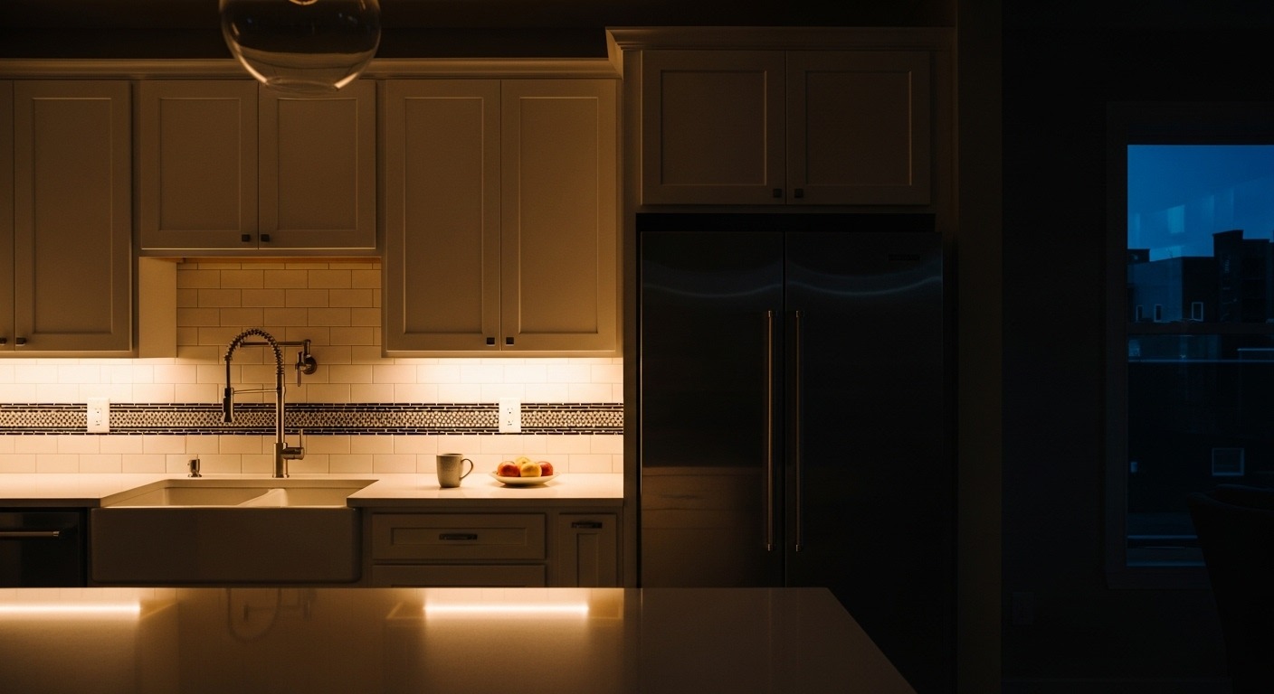 Peaceful kitchen environment with quiet appliances
