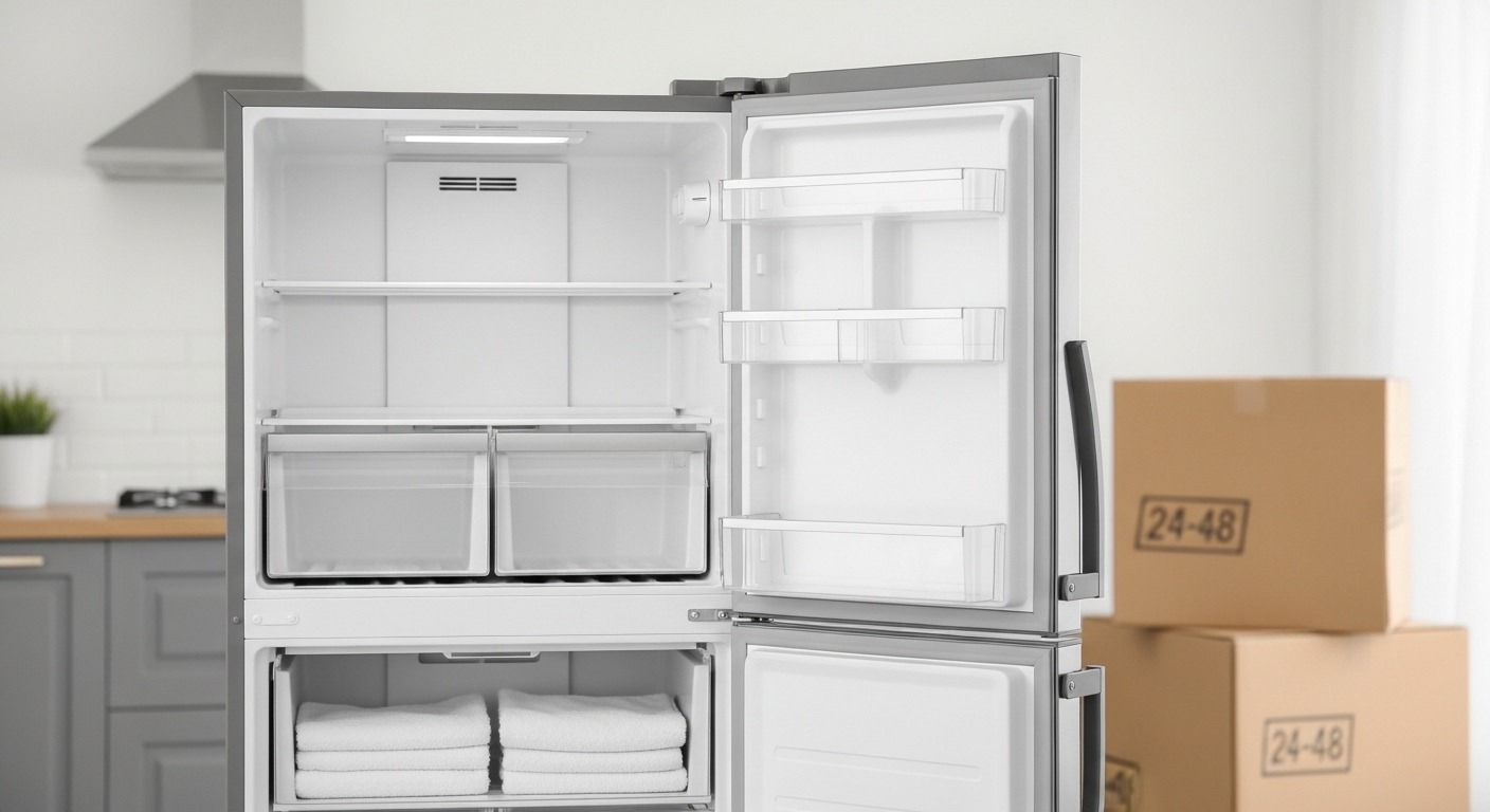 Appliance preparation and defrosting refrigerator
