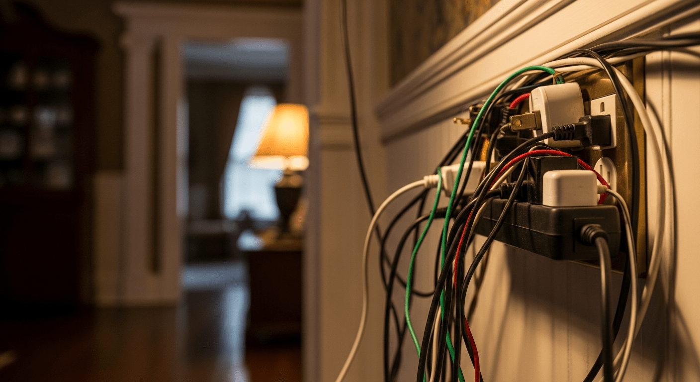 Richmond home overloaded electrical outlet safety