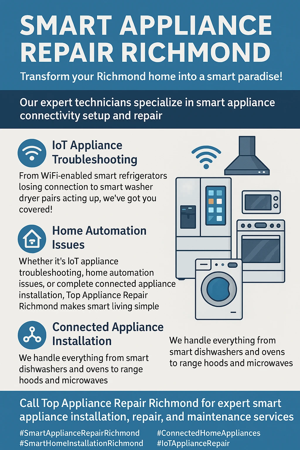 Smart Appliance Repair Richmond Key Takeaways Infographic