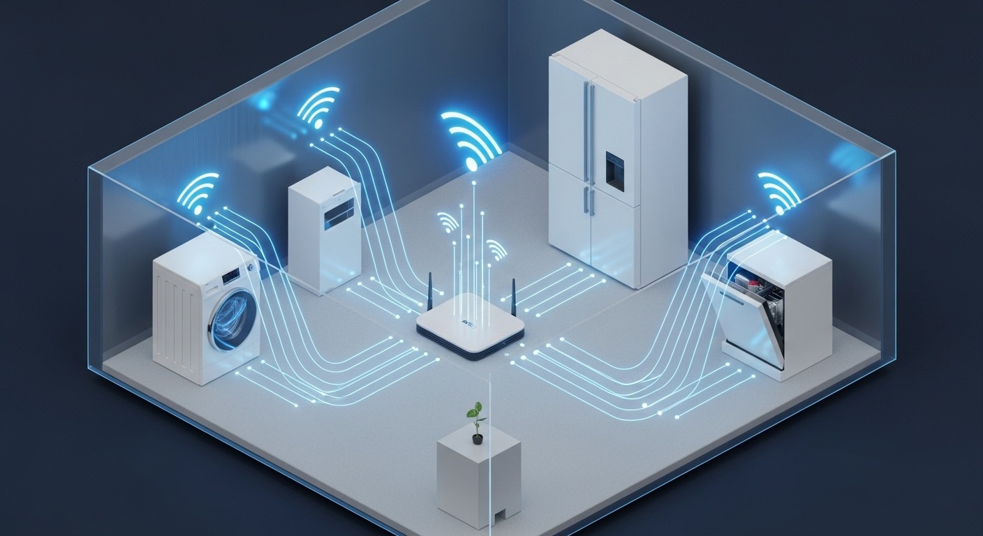 Smart Home Network Connectivity Concept