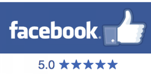 We are rated 5 stars on Facebook.